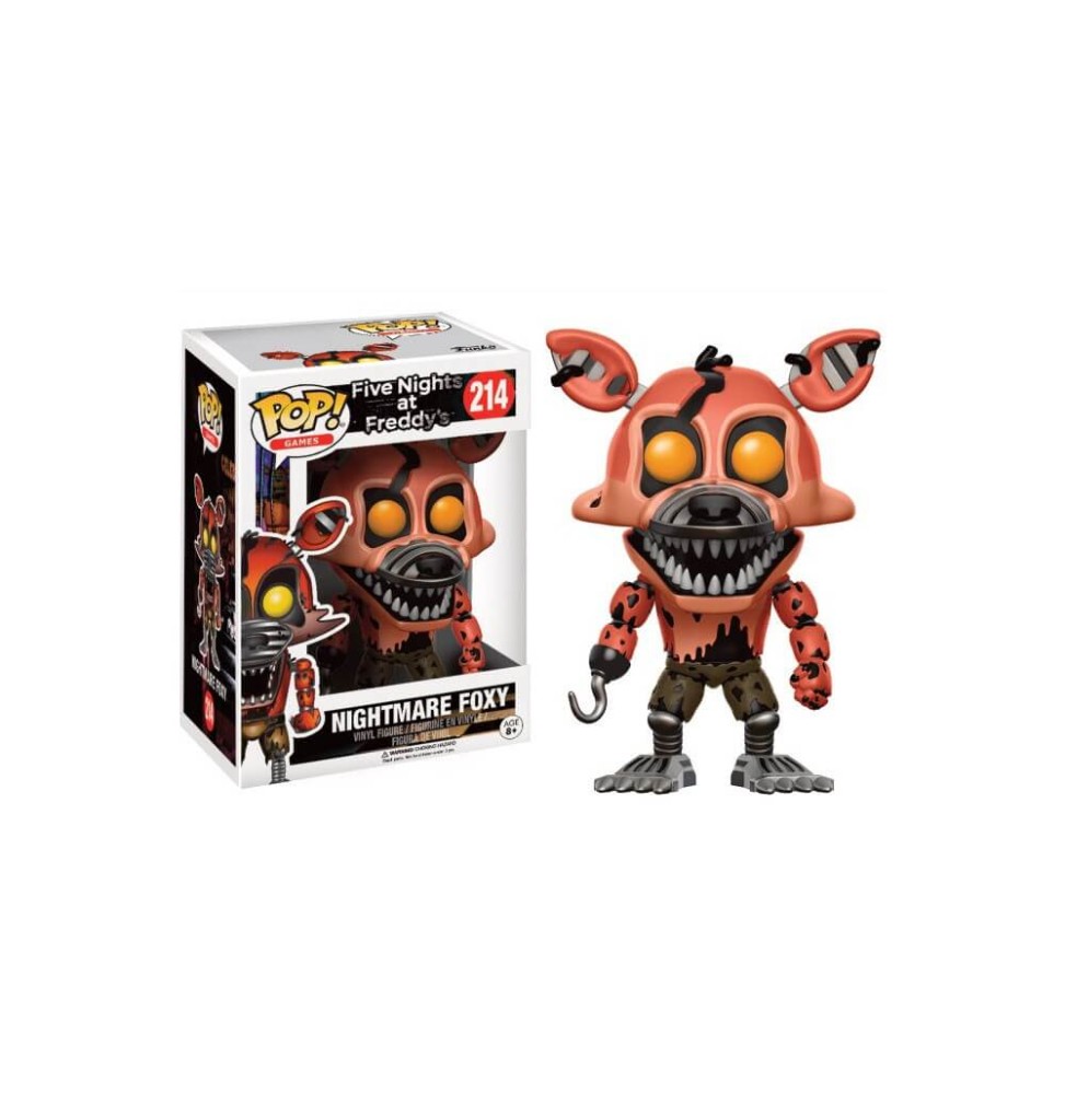 Figurine Five Nights At Freddys - Nightmare Foxy Pop 10cm