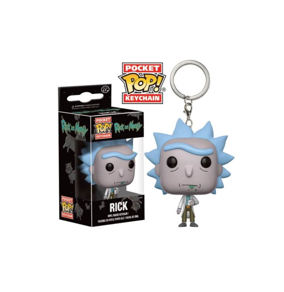 Porte Clé Rick And Morty - Rick Pocket Pop 4cm