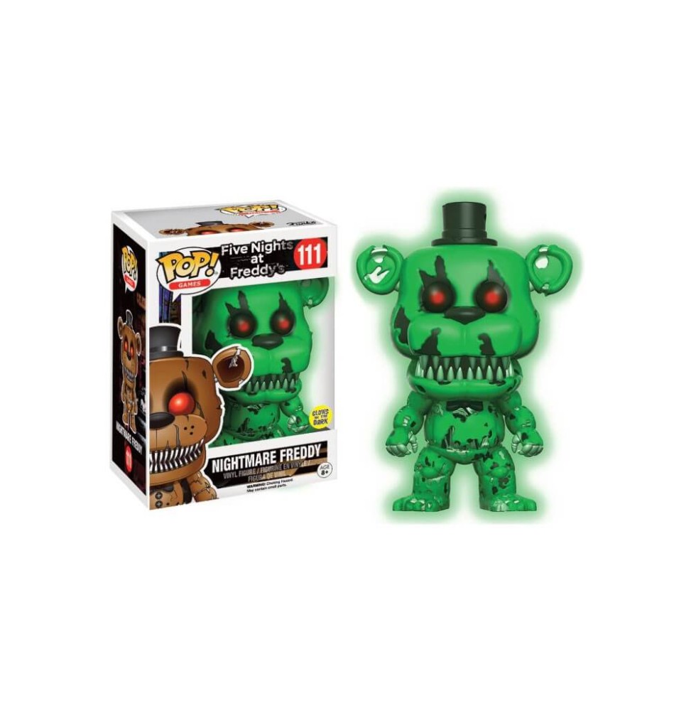 Figurine Five Nights At Freddys - GITD Nightmare Freddy Exclu Pop 10cm