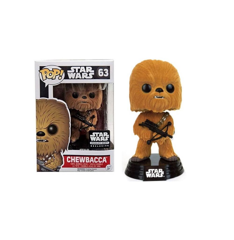 Figurine Star Wars - Chewbacca Flocked Exclu Pop 10cm