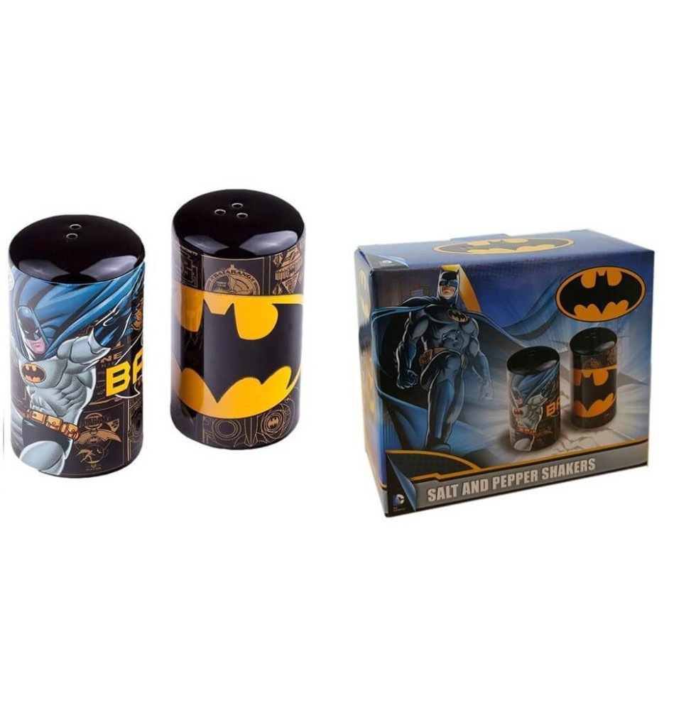 Salière et Poivrière DC Comics - Batman Ceramique Imprimés Comics