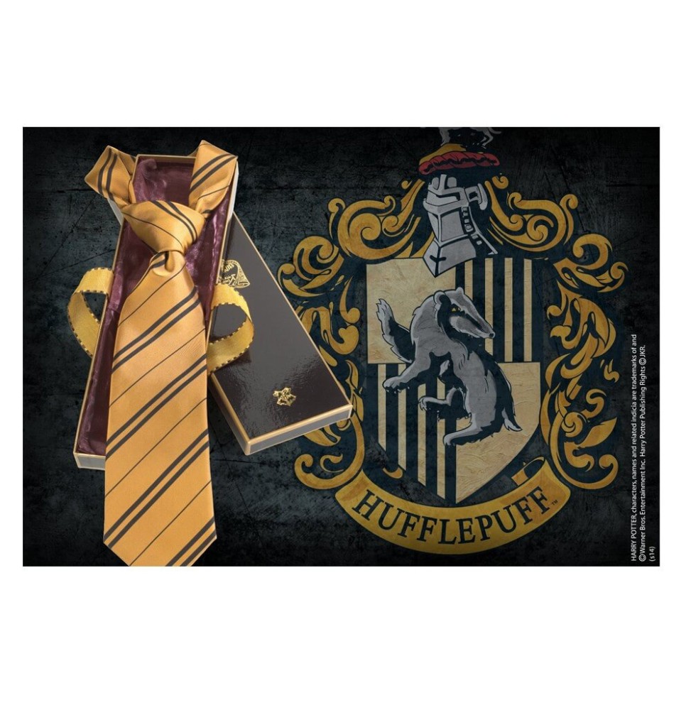 Cravate en Soie Harry Potter - Maison Poufsouffle