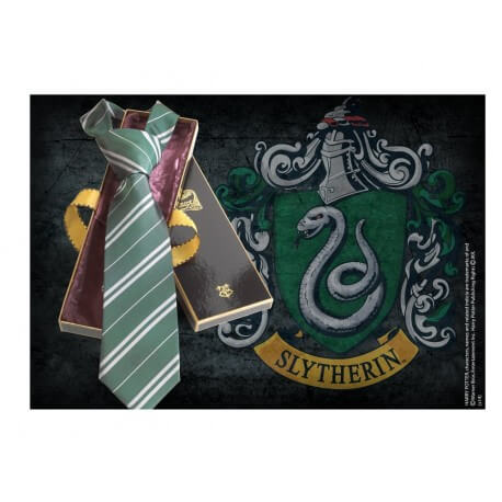 Cravate en Soie Harry Potter - Maison Serpentard