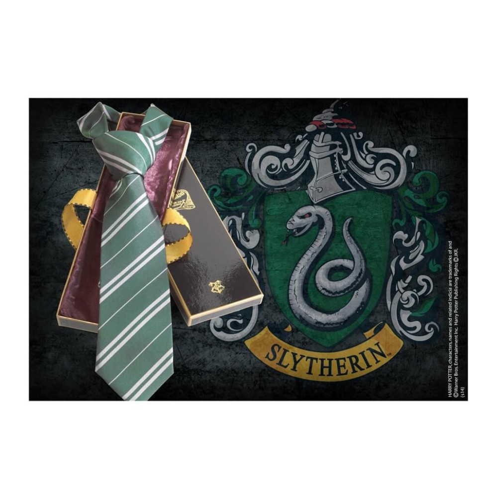 Cravate en Soie Harry Potter - Maison Serpentard