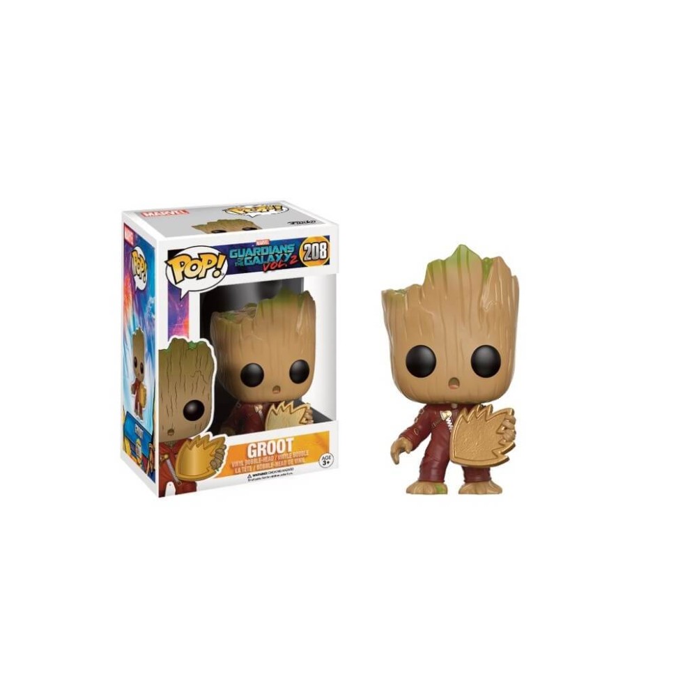 Figurine Guardians of The Galaxy 2 - Young Groot avec Bouclier Exclu 10cm