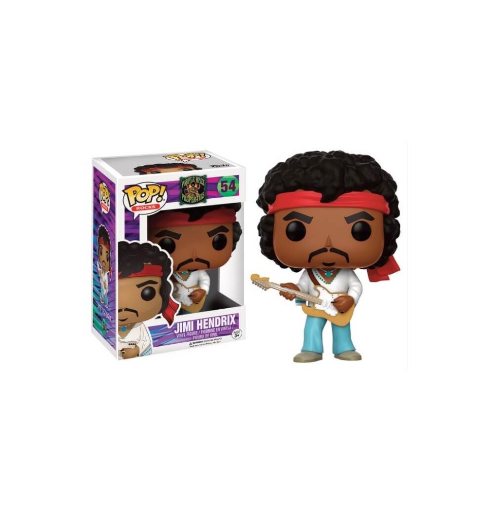 Figurine Musique Rock - Jimi Hendrix Pop 10cm