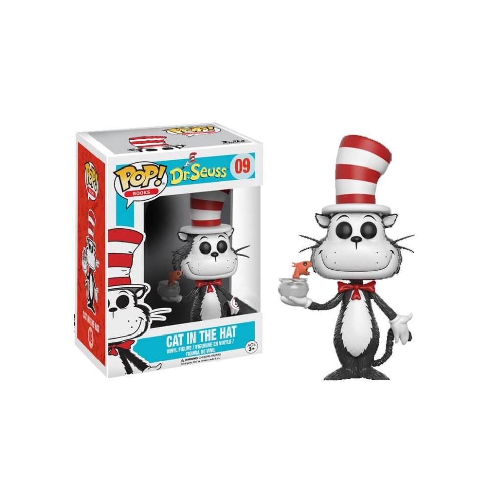 Figurine Dr Seuss - Cat In The Hat Fish Bowl Exclu Pop 10cm