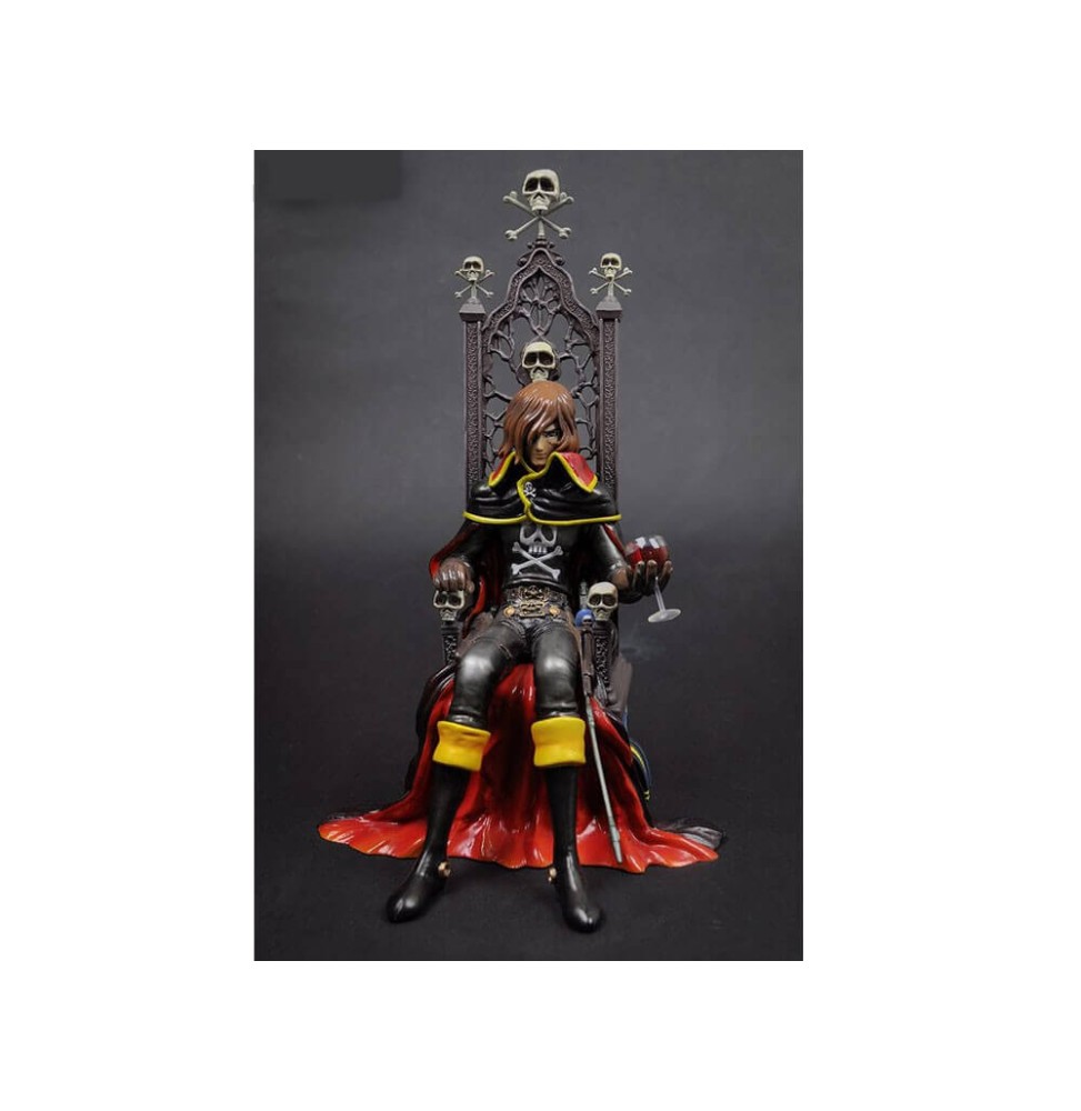 Statue Albator - Harlock on Throne 25cm