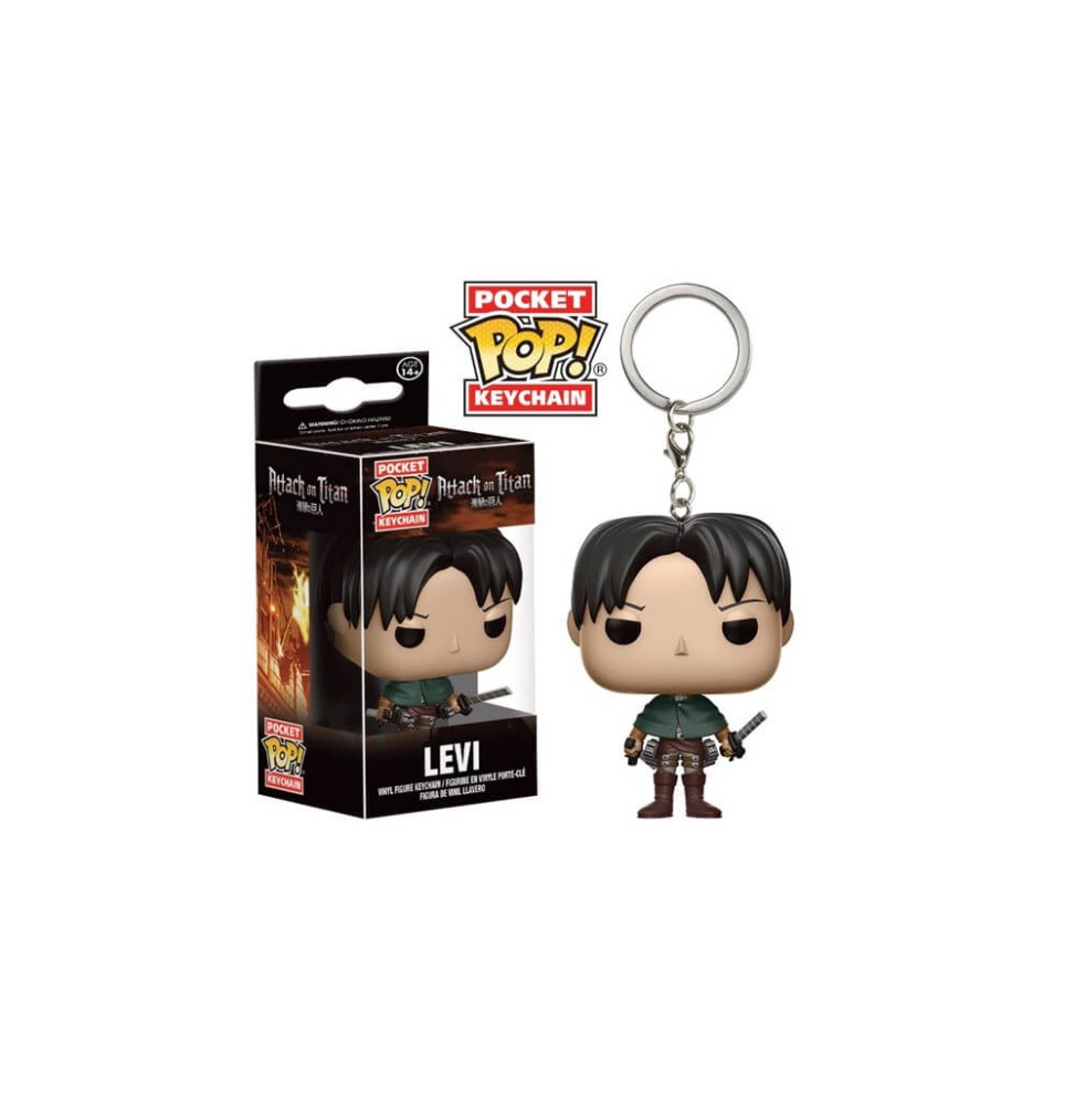 Porte Clé Attack On Titan - Levi Pocket Pop 4cm