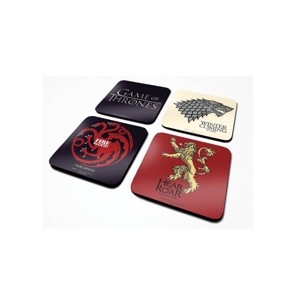 Set 4 Sous Verres Game Of Thrones 