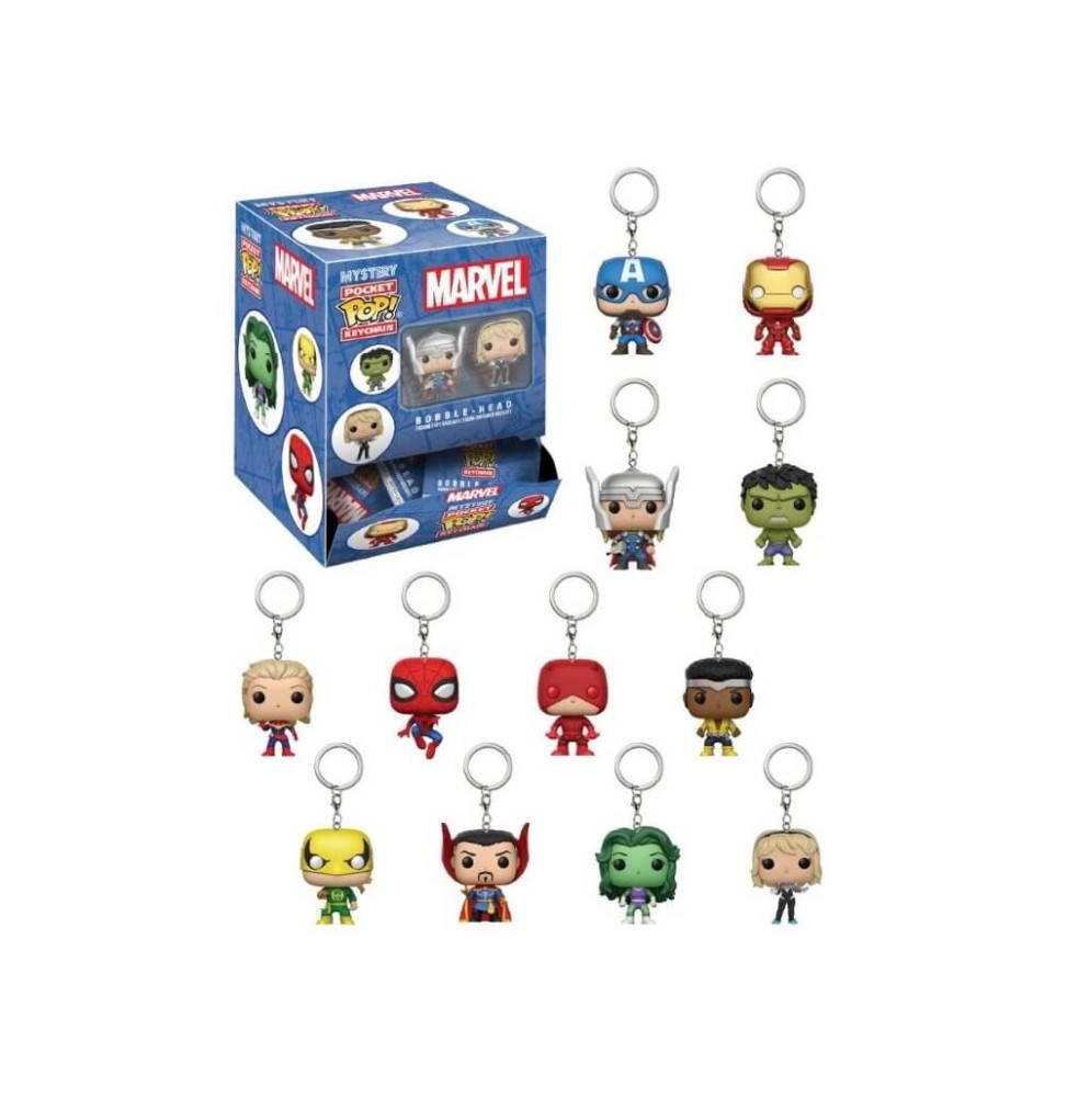 Porte Clé Marvel Pocket Pop Blindbags - 1 Sachet au hasard