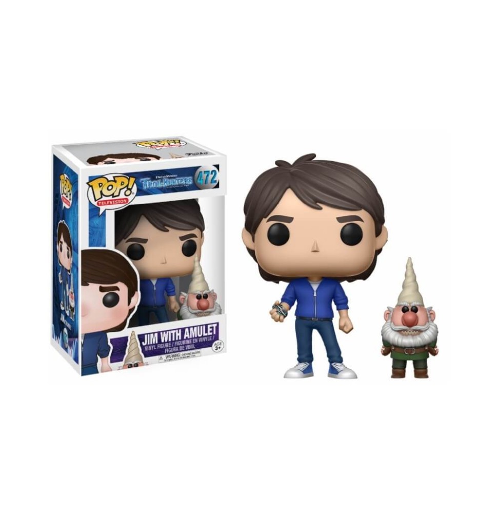 Figurine Trollhunters - Jim Amulet Exclu Pop 10cm