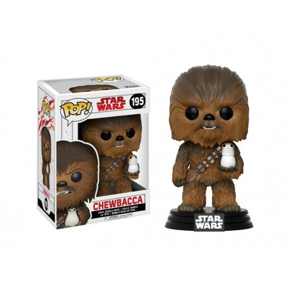 Figurine Star Wars Les Derniers Jedi - Chewbacca & Porg Pop 10cm