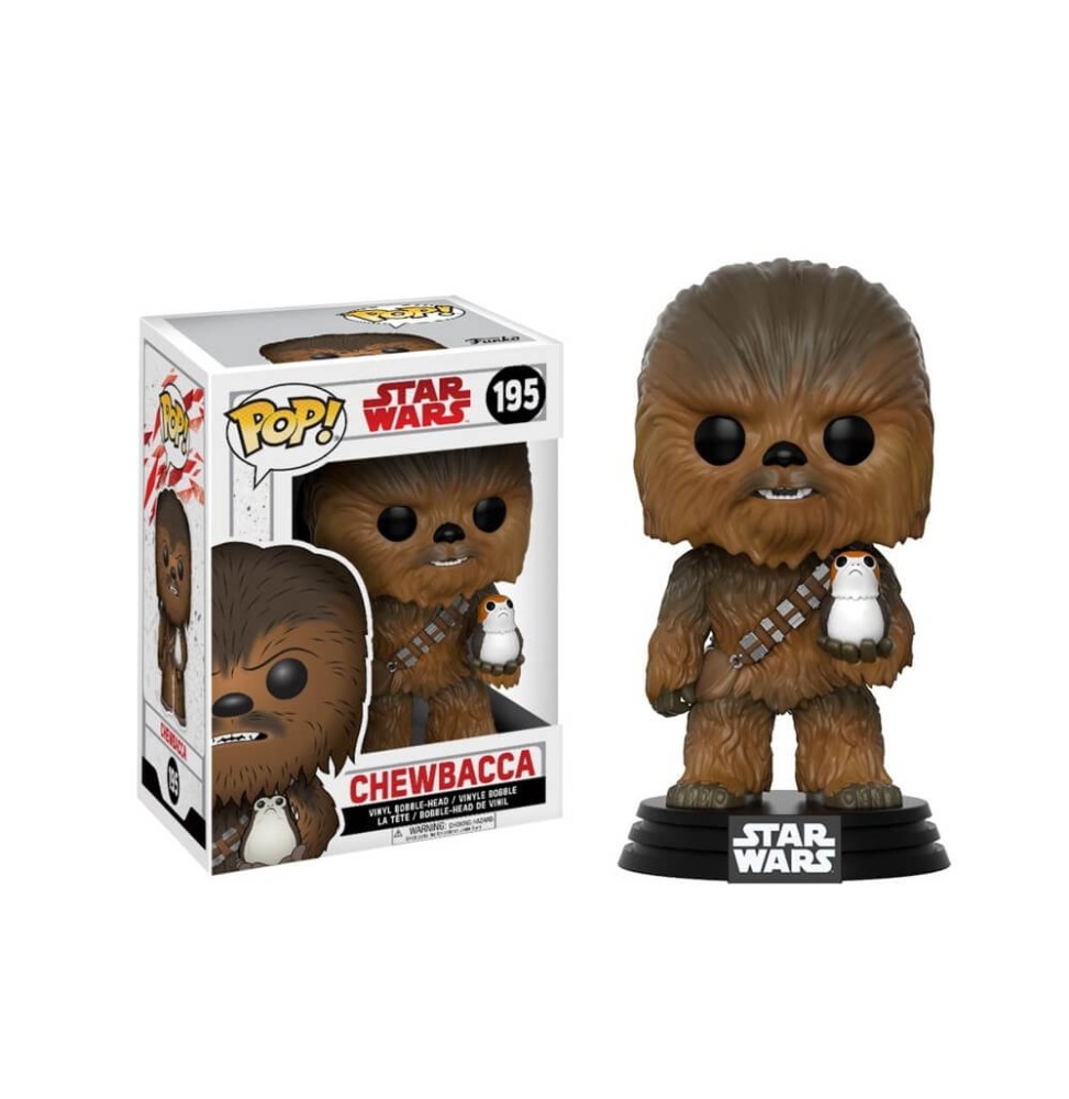 Figurine Star Wars Les Derniers Jedi - Chewbacca & Porg Pop 10cm