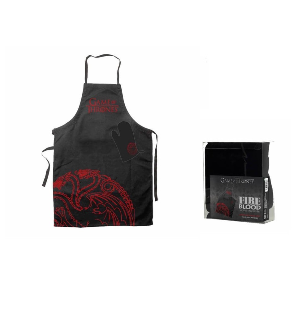 Tablier + Gant De Cuisine Game Of Thrones - Targaryen