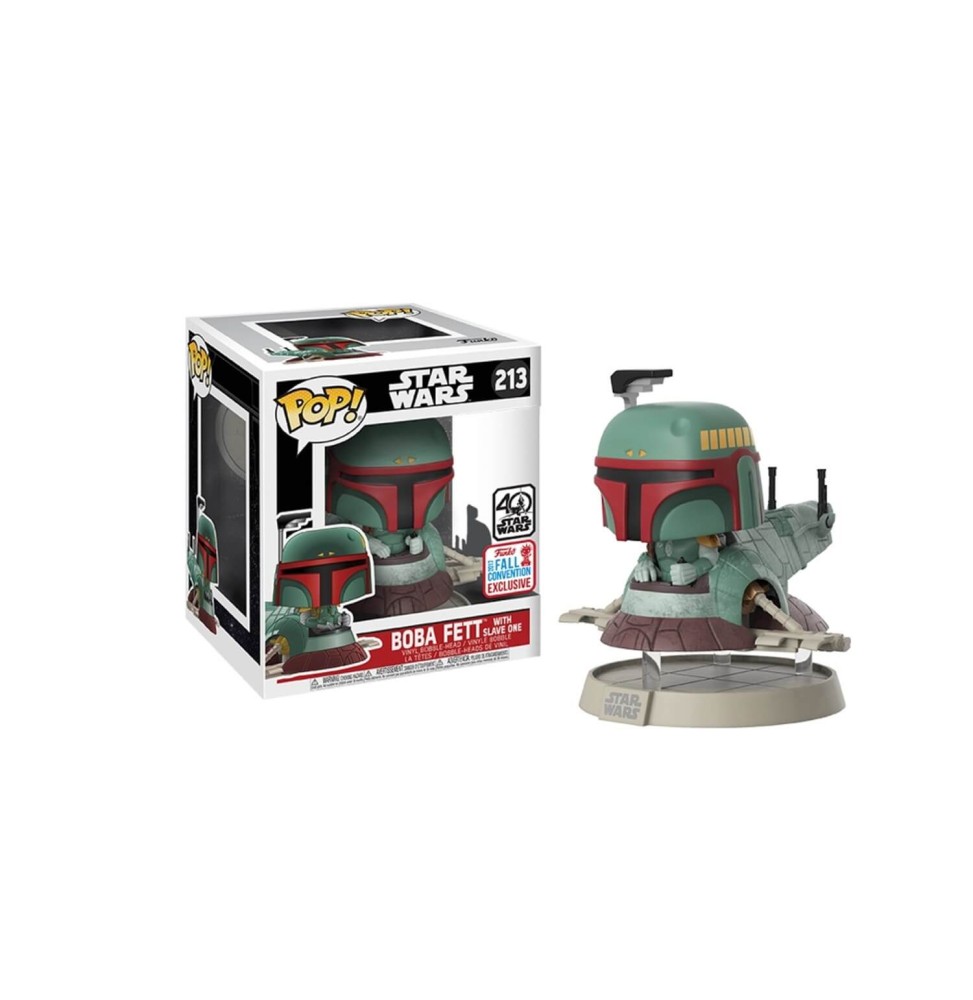 Figurine Star Wars - Boba Fett & Slave One Exclu Pop Rides 18cm