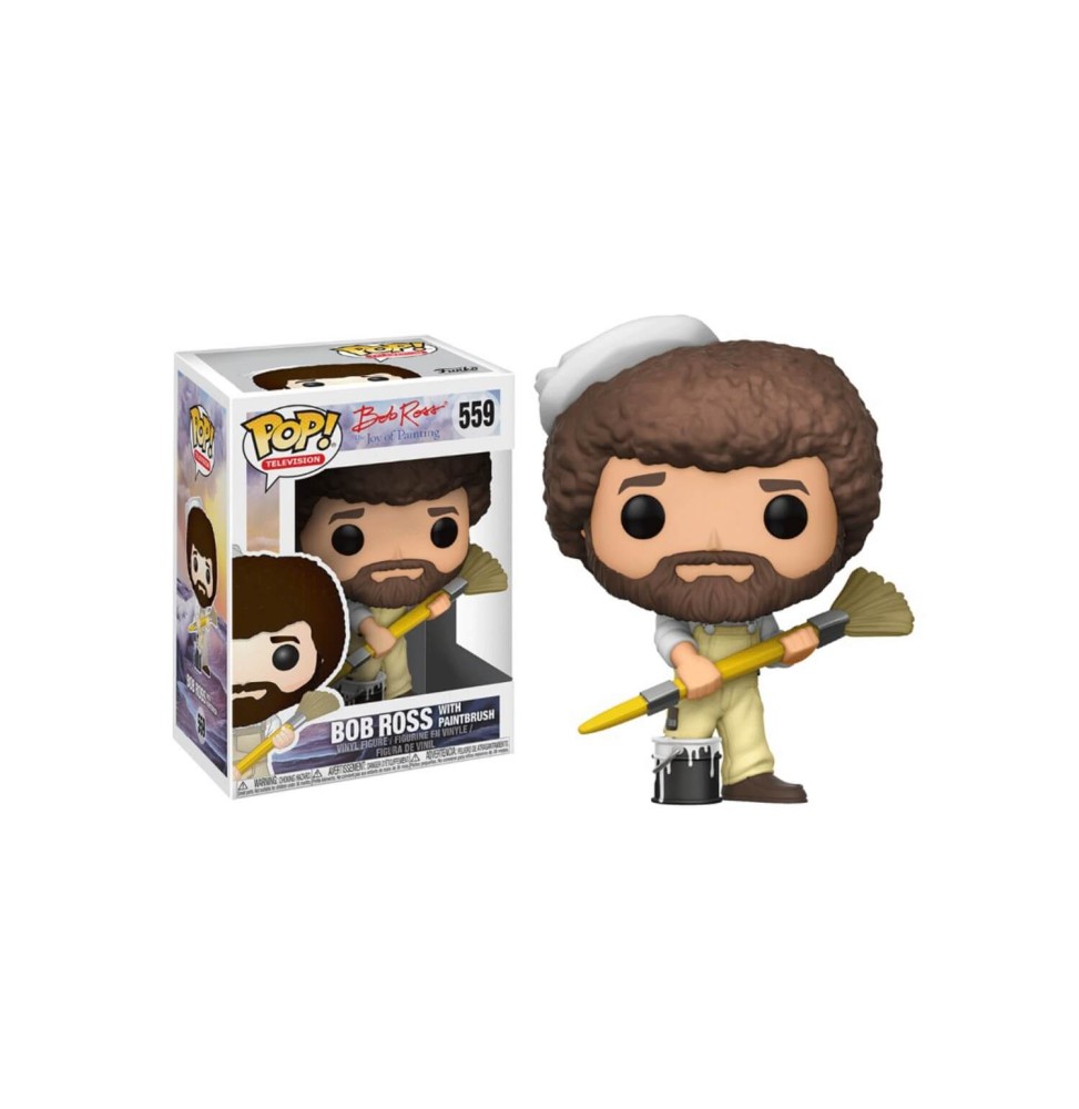 Figurine Bob Ross - Bob Ross Pop With Paintbrush 10cm