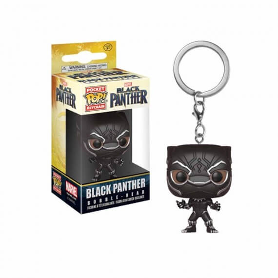 Porte Clé Marvel Black Panther - Black Panther Pocket Pop 4cm