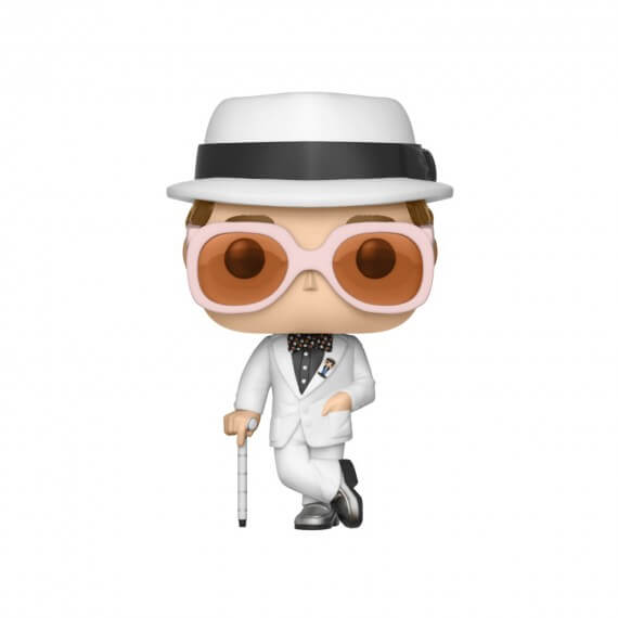 Figurine Musique Rock - Elton John White Costume Pop 10cm