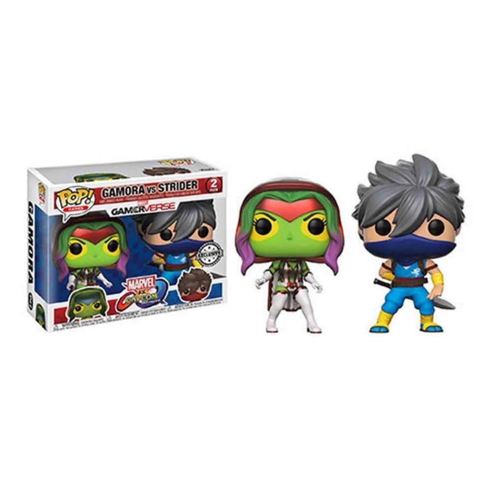 Figurine Marvel Vs Capcom - 2-Pack Gamora Vs Strider Exclu Pop 10cm