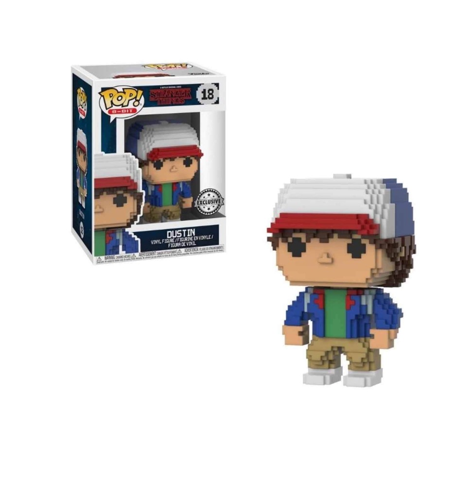 Figurine Stranger Things - Dustin Exclu Pop 8-Bit 10cm