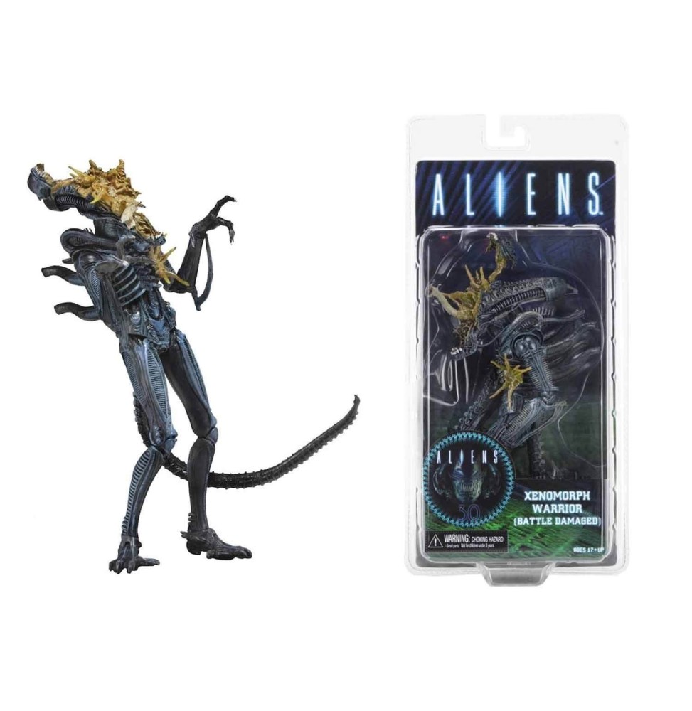 Figurine Aliens - Alien Blue Warrior Battle Damage 18cm