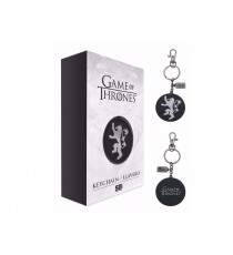 Porte Cle Game Of Thrones - Logo Lannister Metal Argent 5cm