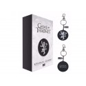 Porte Cle Game Of Thrones - Logo Lannister Metal Argent 5cm