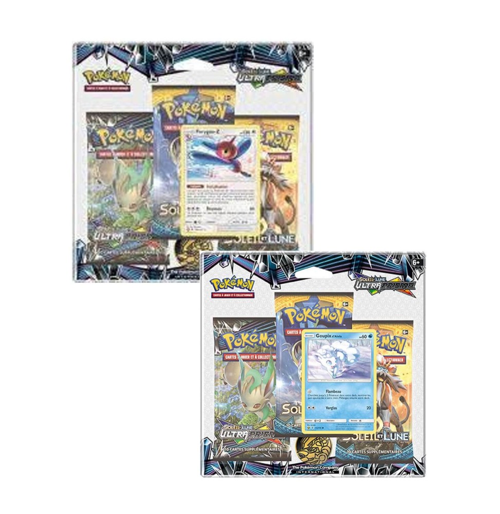 Pokemon - Pack 3 Booster Lune et Soleil 5 + Carte Promo