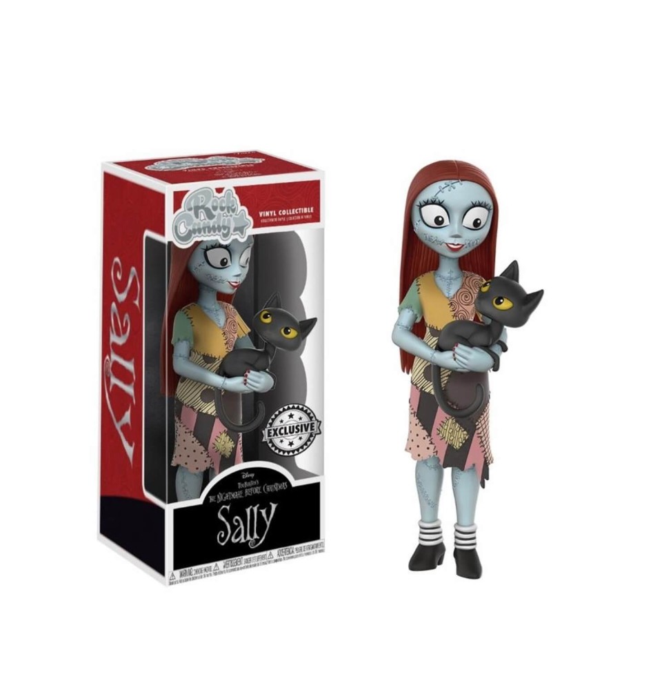 Figurine NBX - Sally With Cat Exclu Rock Candy 15cm