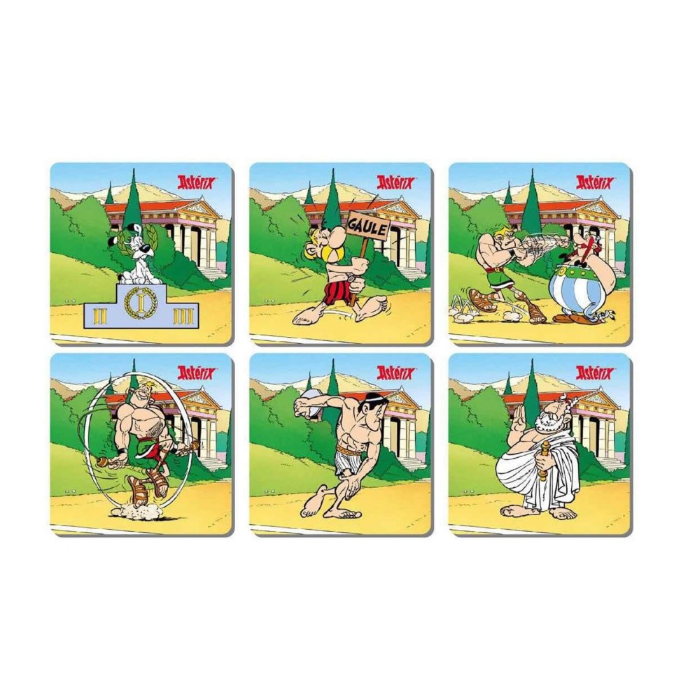 Set de 6 Sous Verres Astérix Jeux Olympiques