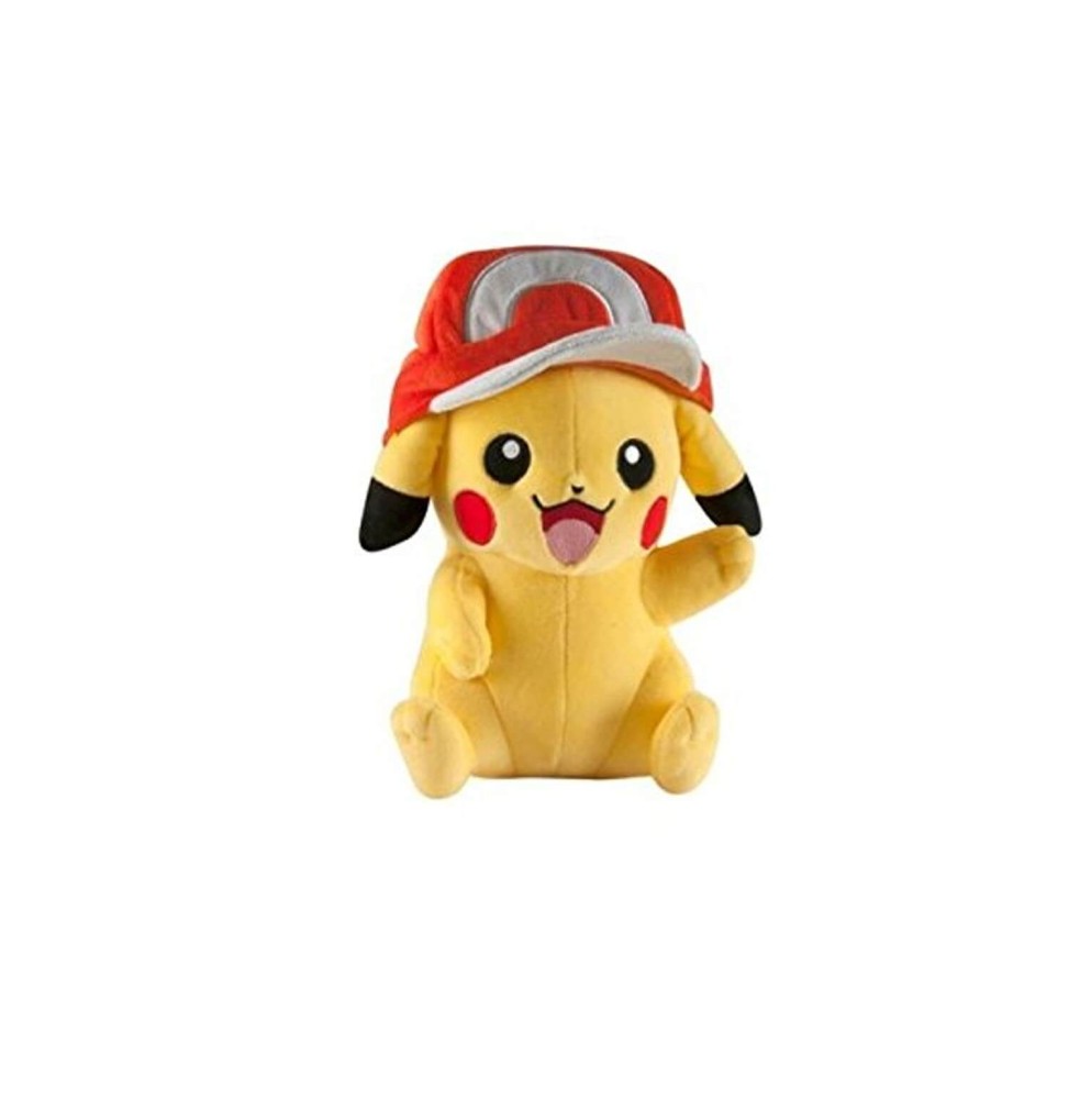 Peluche Pokemon - Pikachu Casquette 27cm