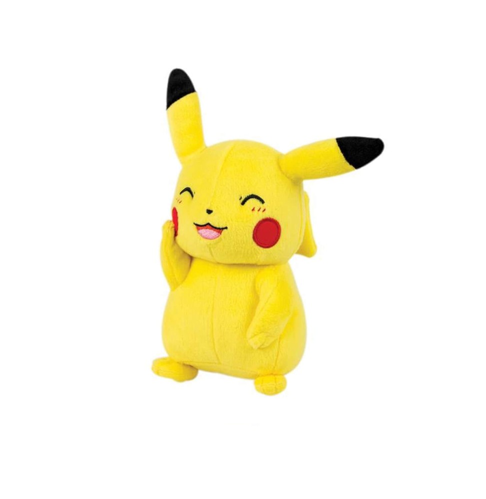 Peluche Pokemon - Pikachu Heureux 20cm