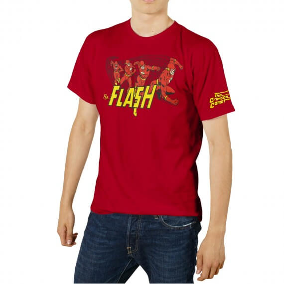 T-Shirt DC Universe - The Flash Crimson Comet Homme Rouge Taille M