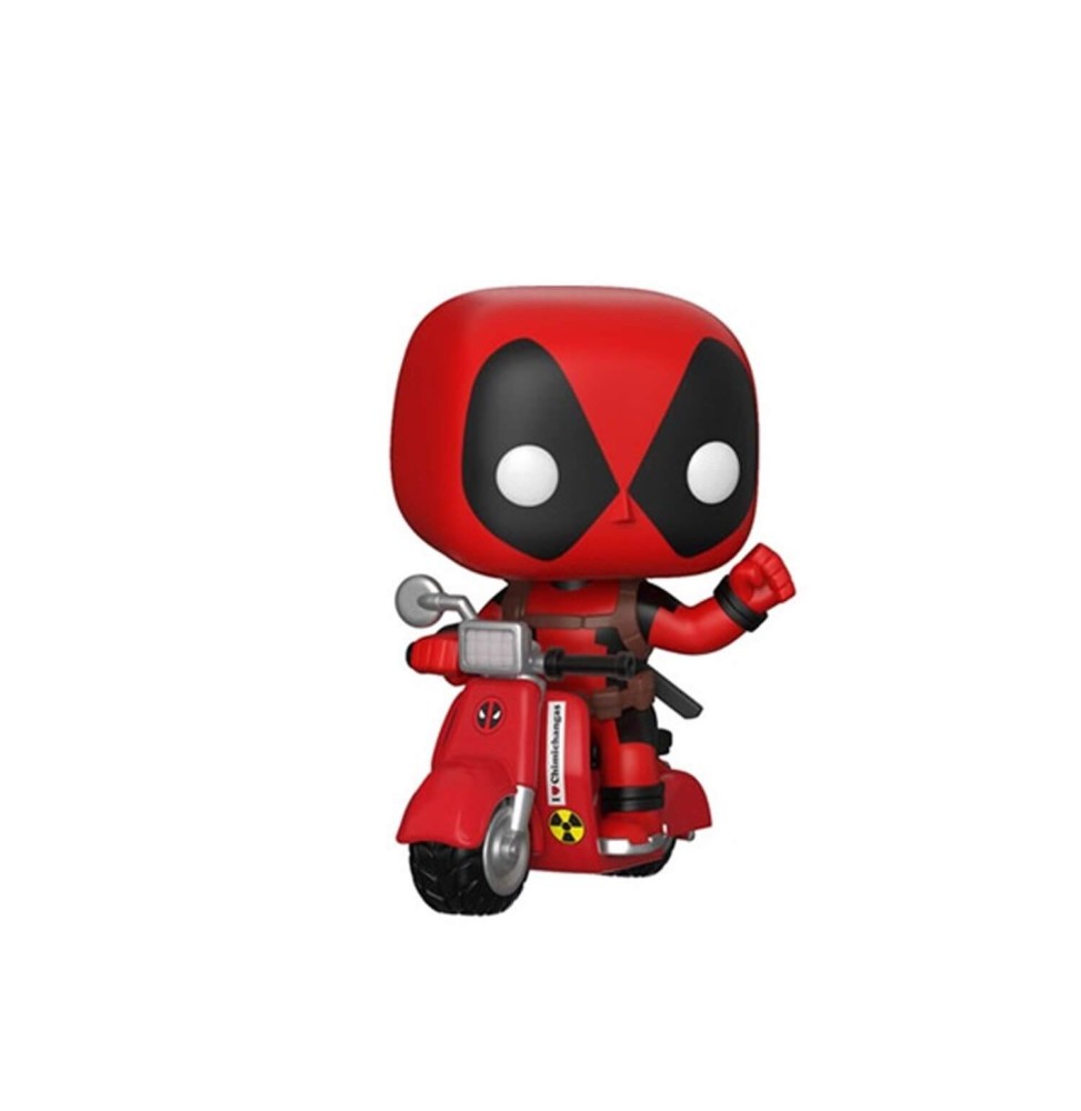 Figurine Marvel - Deadpool Rides On Scooter Pop Rides 10cm