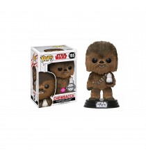 Figurine Star Wars Les Derniers Jedi - Chewbacca & Porg Flocked Exclu Pop 10cm