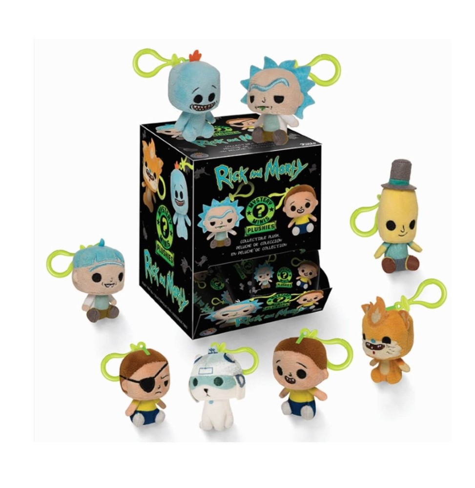 Porte Clé Peluche Rick Et Morty - 1 Sachet Au Hasard