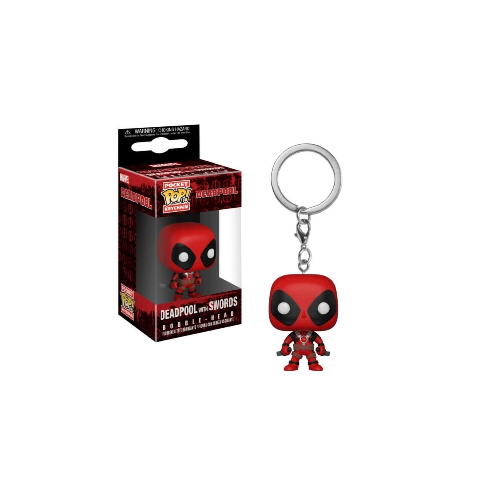 Porte-clé Marvel - Deadpool With Sword Pocket Pop 4cm