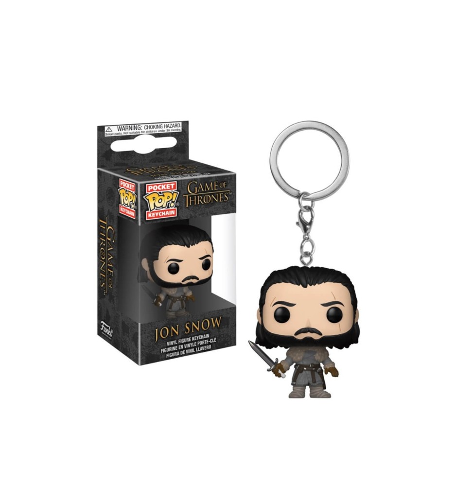 Porte Clé Game Of Thrones - Jon Snow Beyond The Wall Pocket Pop 4cm