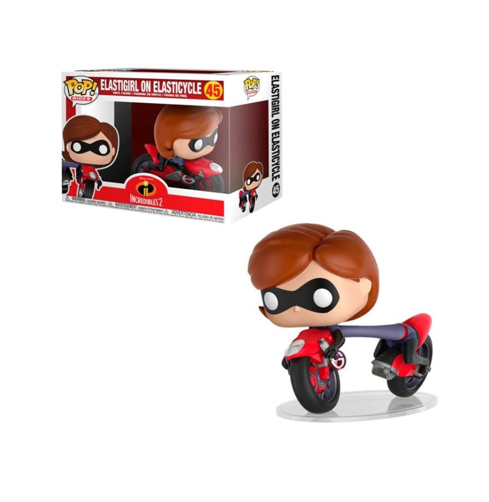 Figurine Disney Incredibles 2 - Elastigirl On Elasticycle Pop Rides 15cm