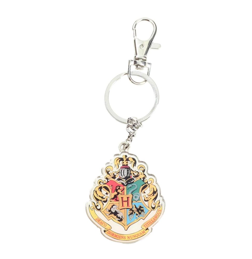 Porte clé Harry Potter - Poudlard Hogwarts Logo Metal 4cm