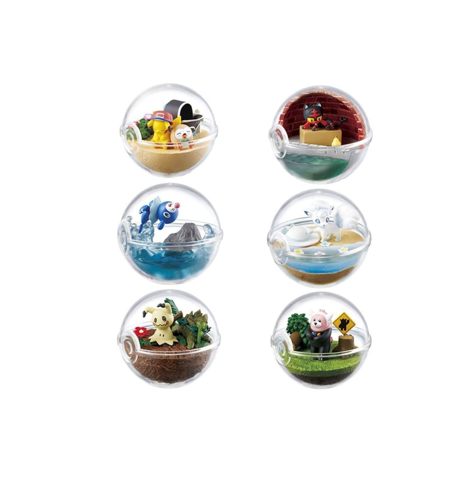 Figurine Pokemon Pokeball Terrarium Serie 2 - 1 Boîte Au Hasard