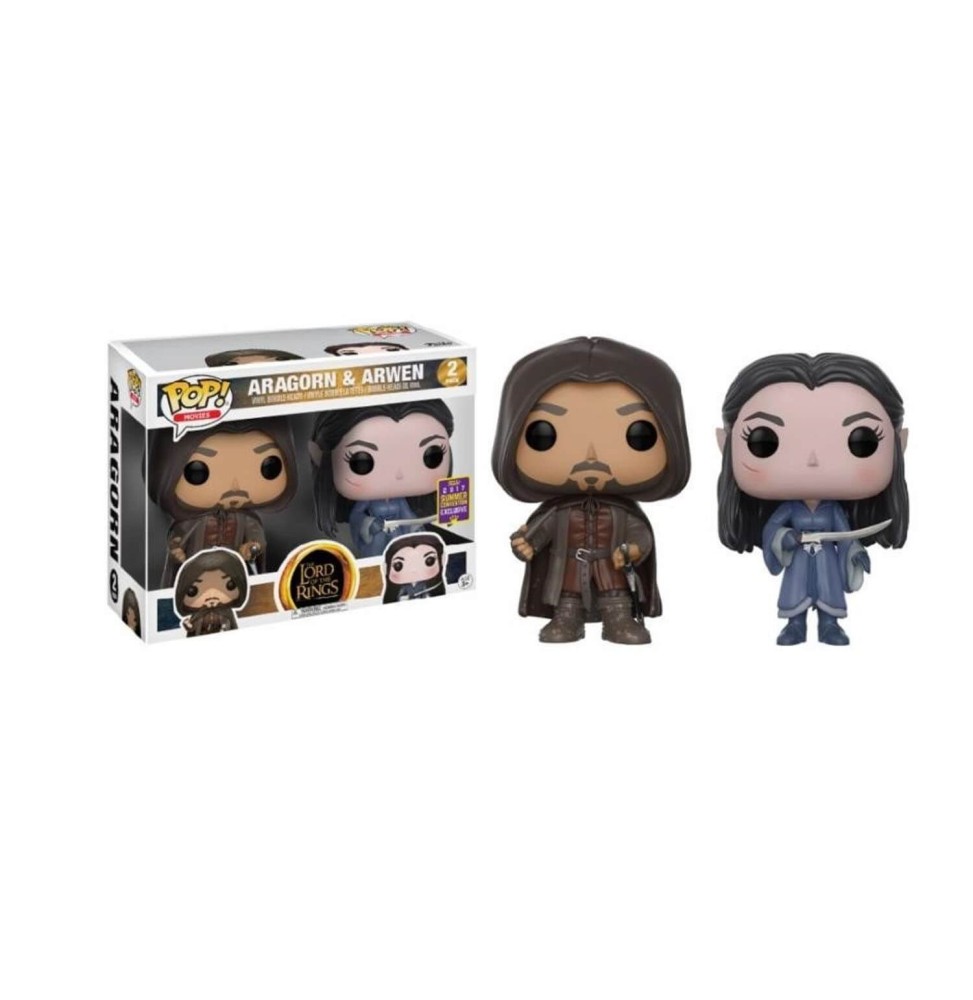 Figurine Seigneur des Anneaux - 2-Pack Arwen Aragorn Pop 10cm