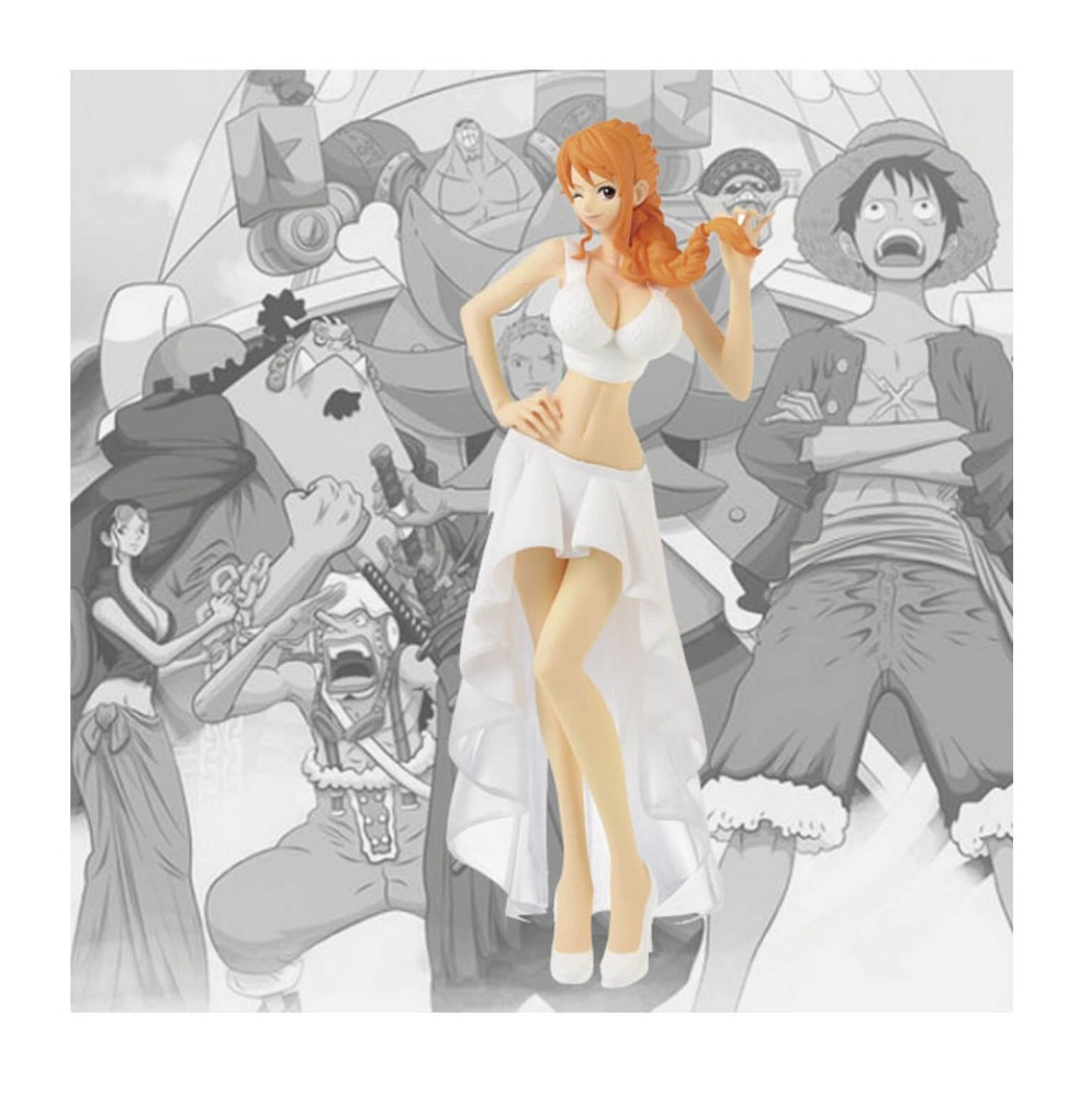 Figurine One Piece - Nami Lady Edge Wedding Robe Blanche 23cm