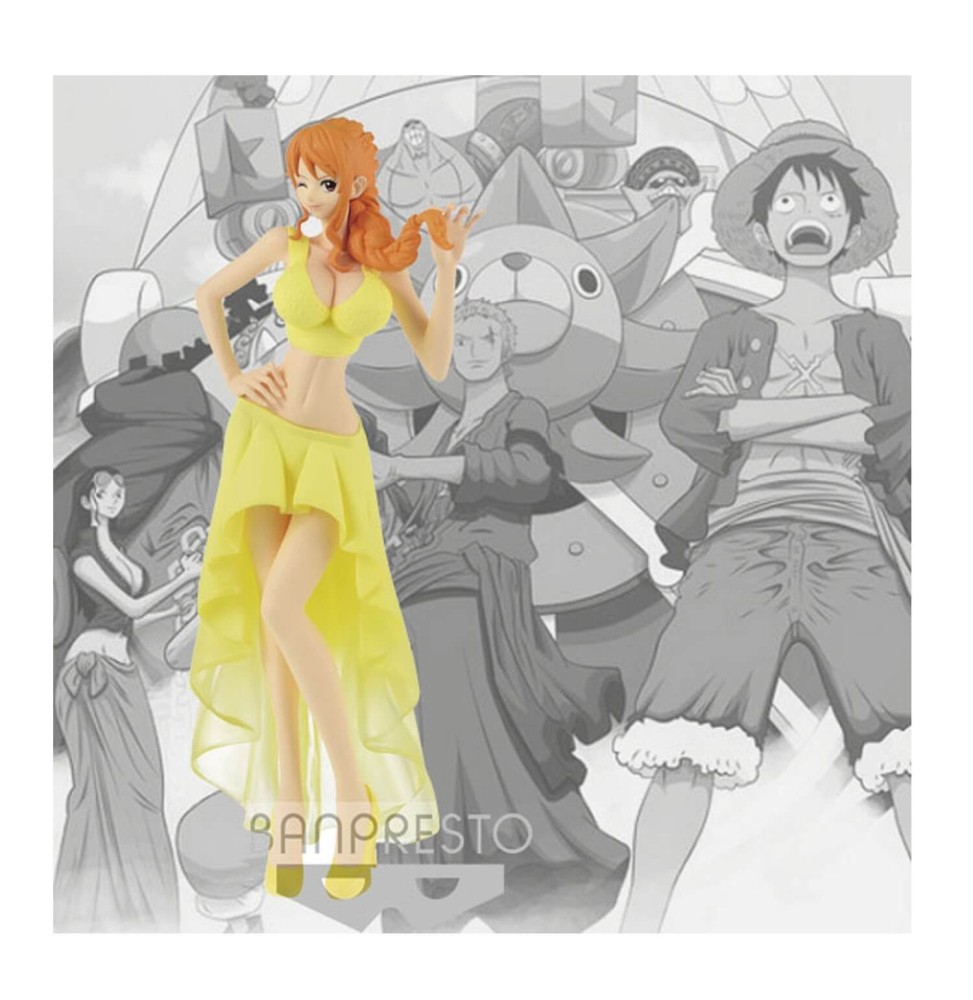 Figurine One Piece - Nami Lady Edge Wedding Robe Jaune 23cm