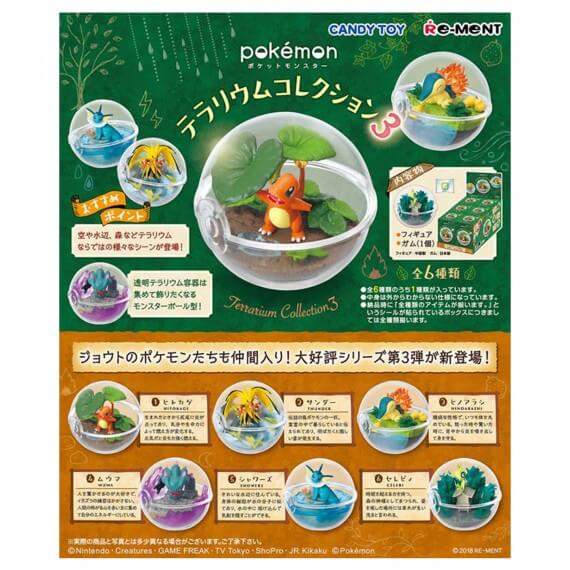 Figurine Pokemon Pokeball Terrarium Serie 3 - 1 Boîte Au Hasard