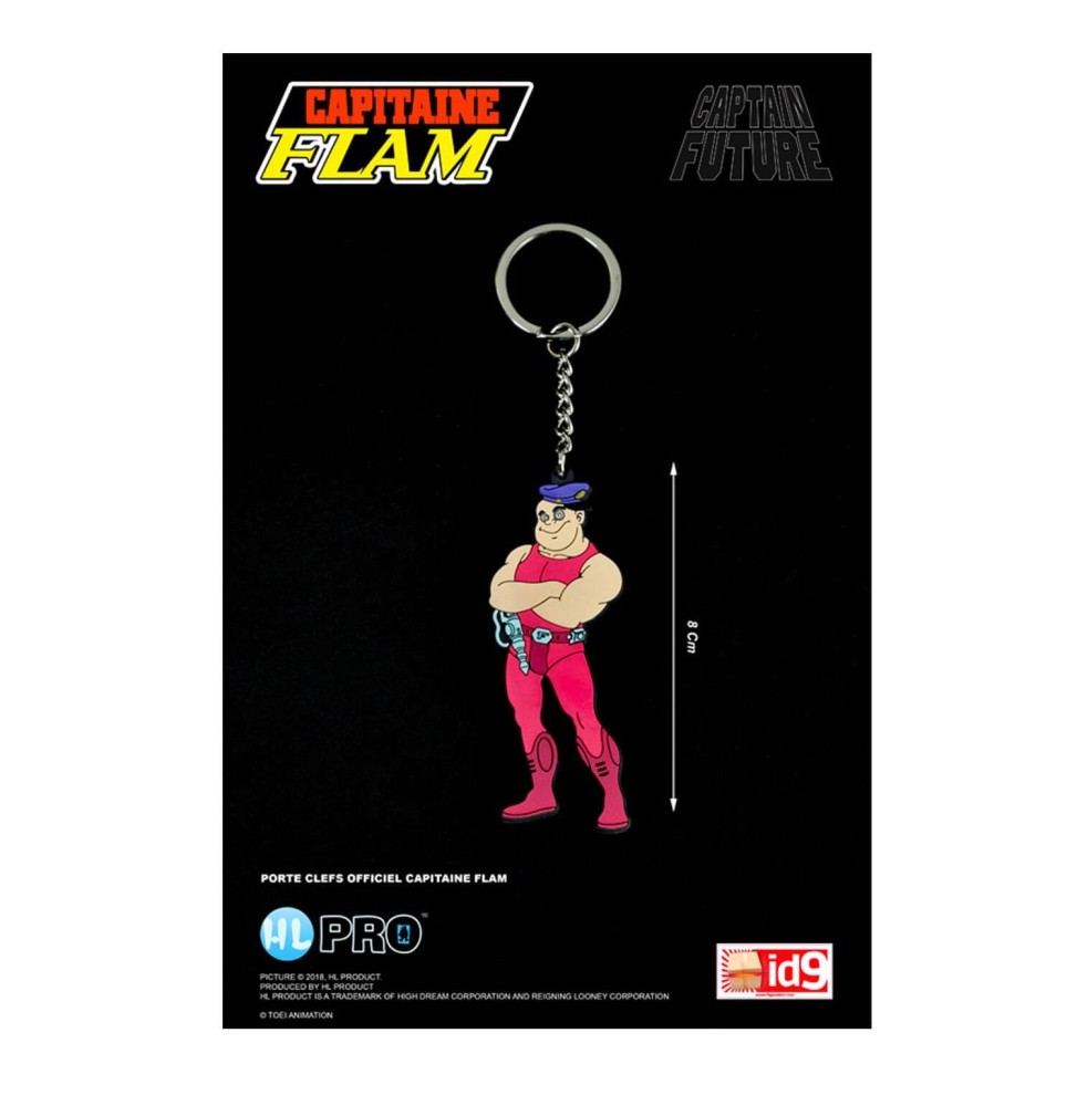 Porte Clé Capitaine Flam - Mala Gomme 8cm