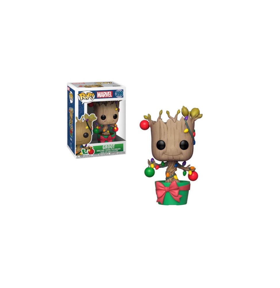 Figurine Marvel - Christmas Groot Pop 10cm