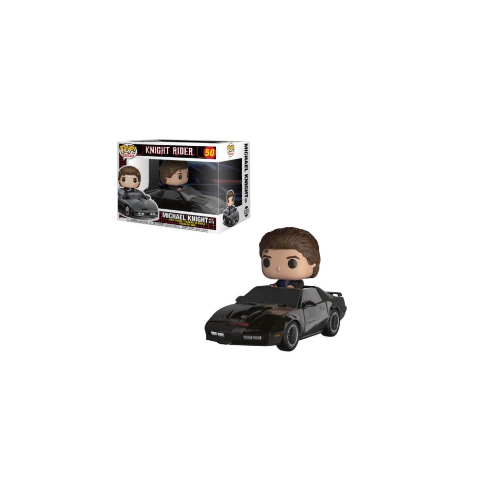 Figurine K-2000 / Knight Rider - Michael Knight & Kitt Pop Rides 18cm