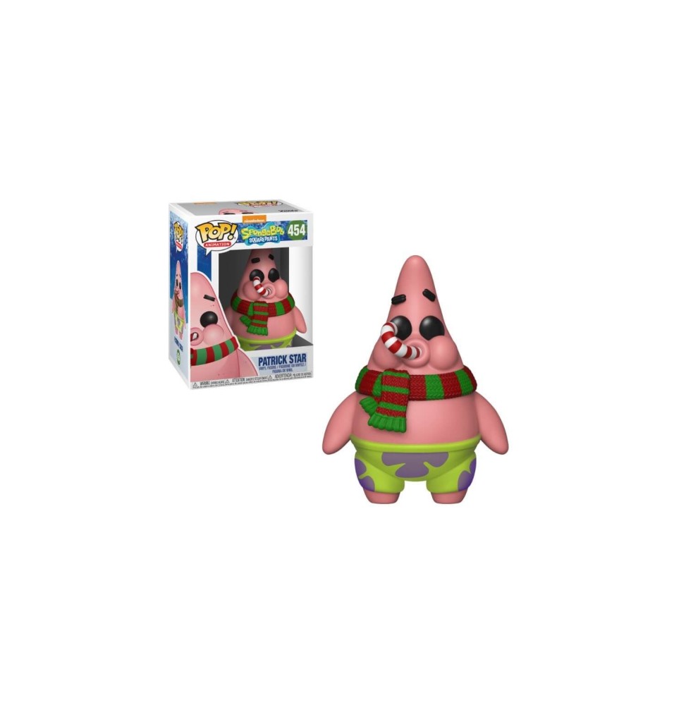 Figurine Bob L'Eponge - X-Mas Patrick Pop 10cm